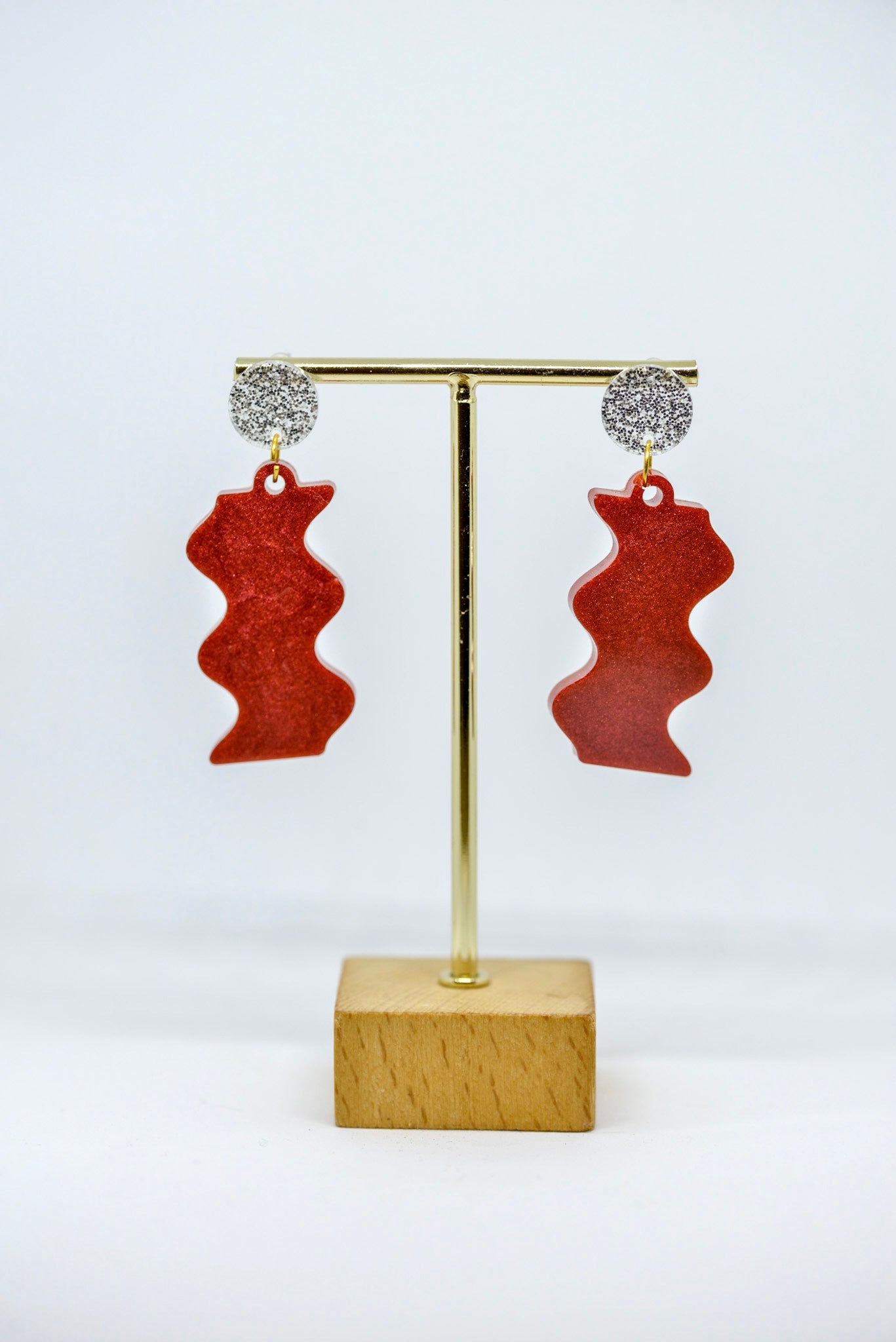 Boucles d'oreilles forme wavy