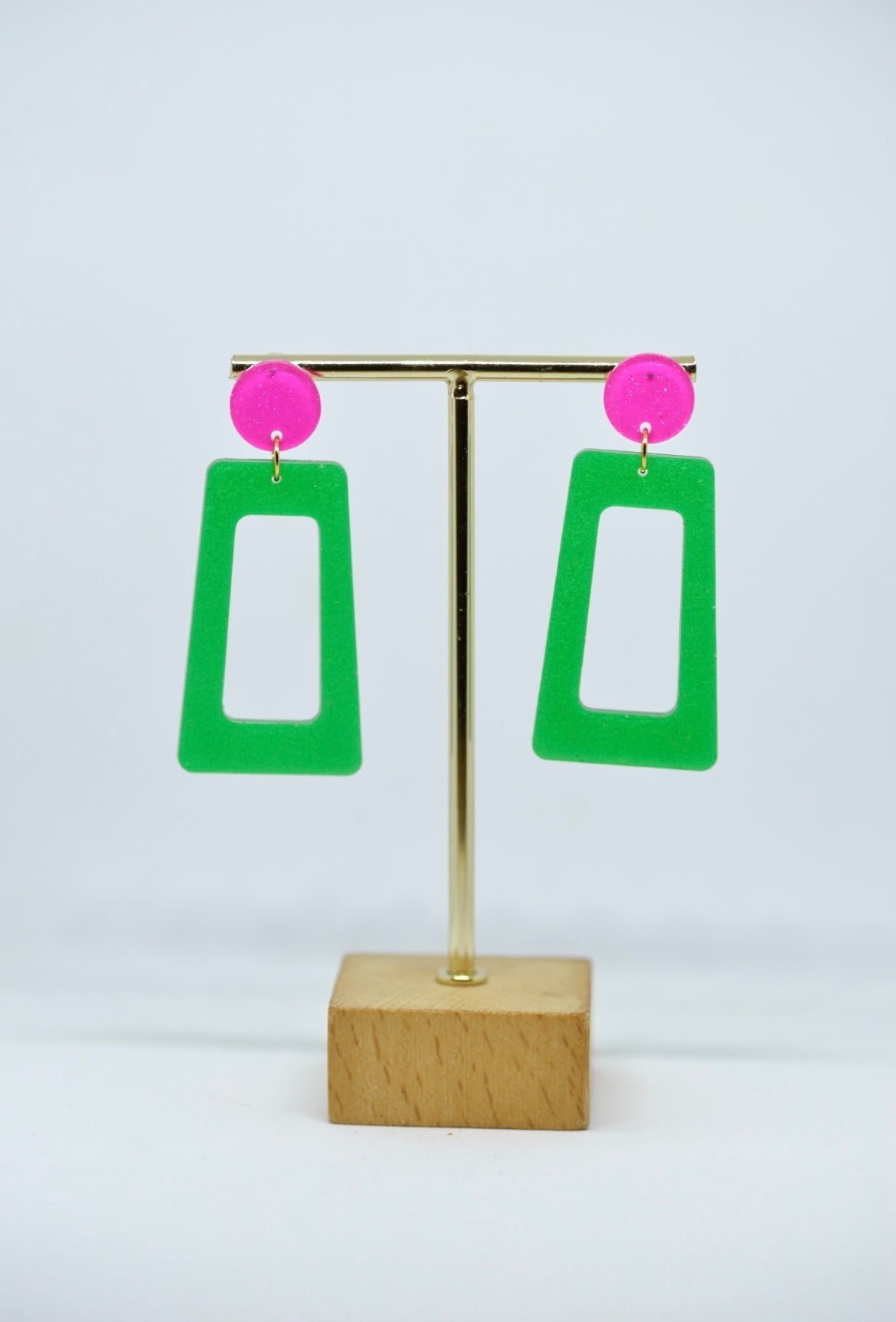 Boucles d'oreilles forme rectangulaire