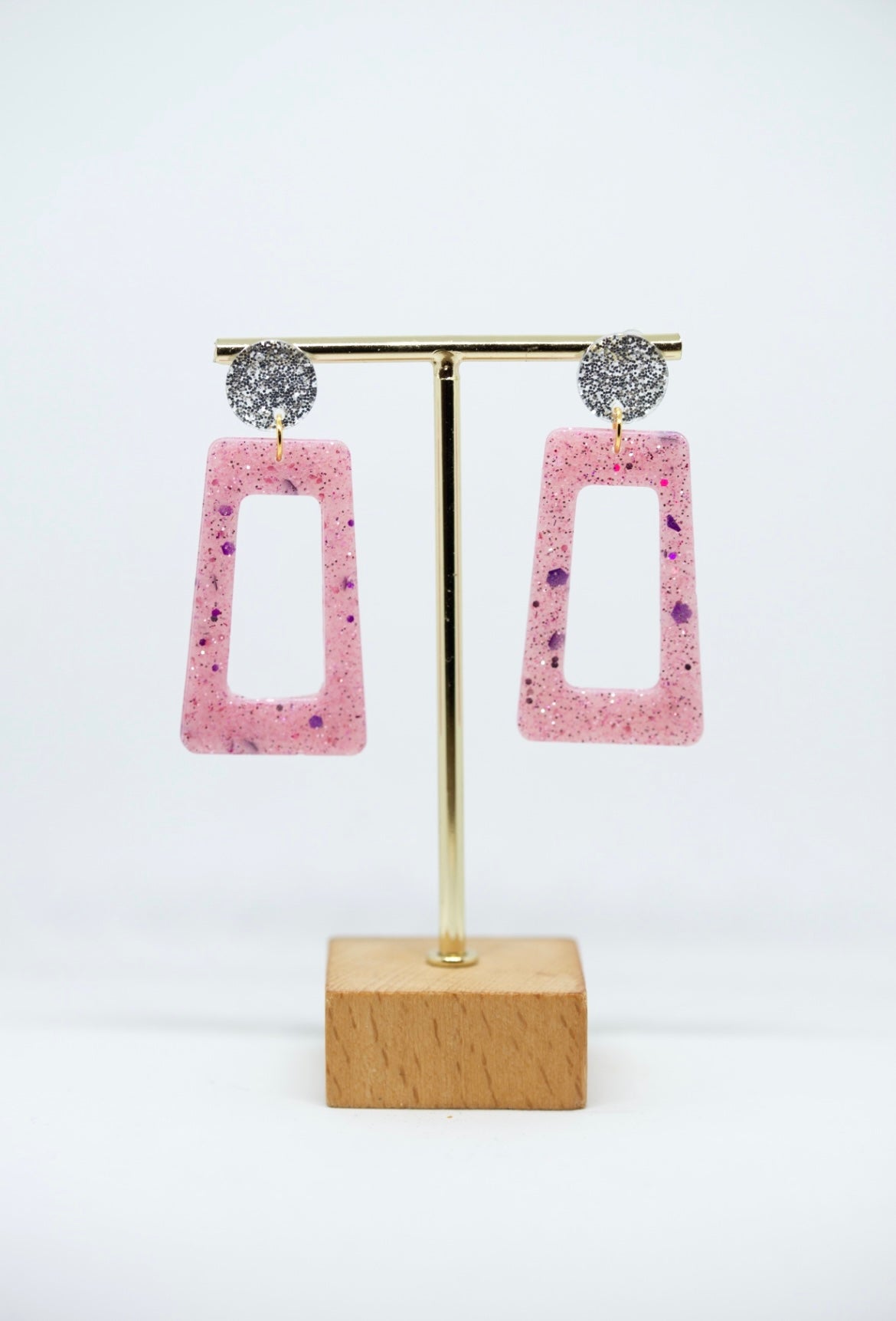 Boucles d'oreilles forme rectangulaire