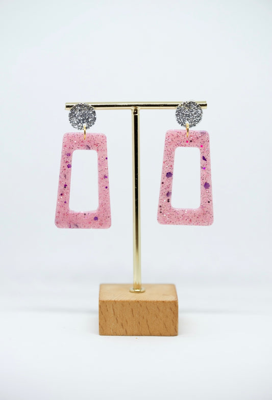Boucles d'oreilles forme rectangulaire
