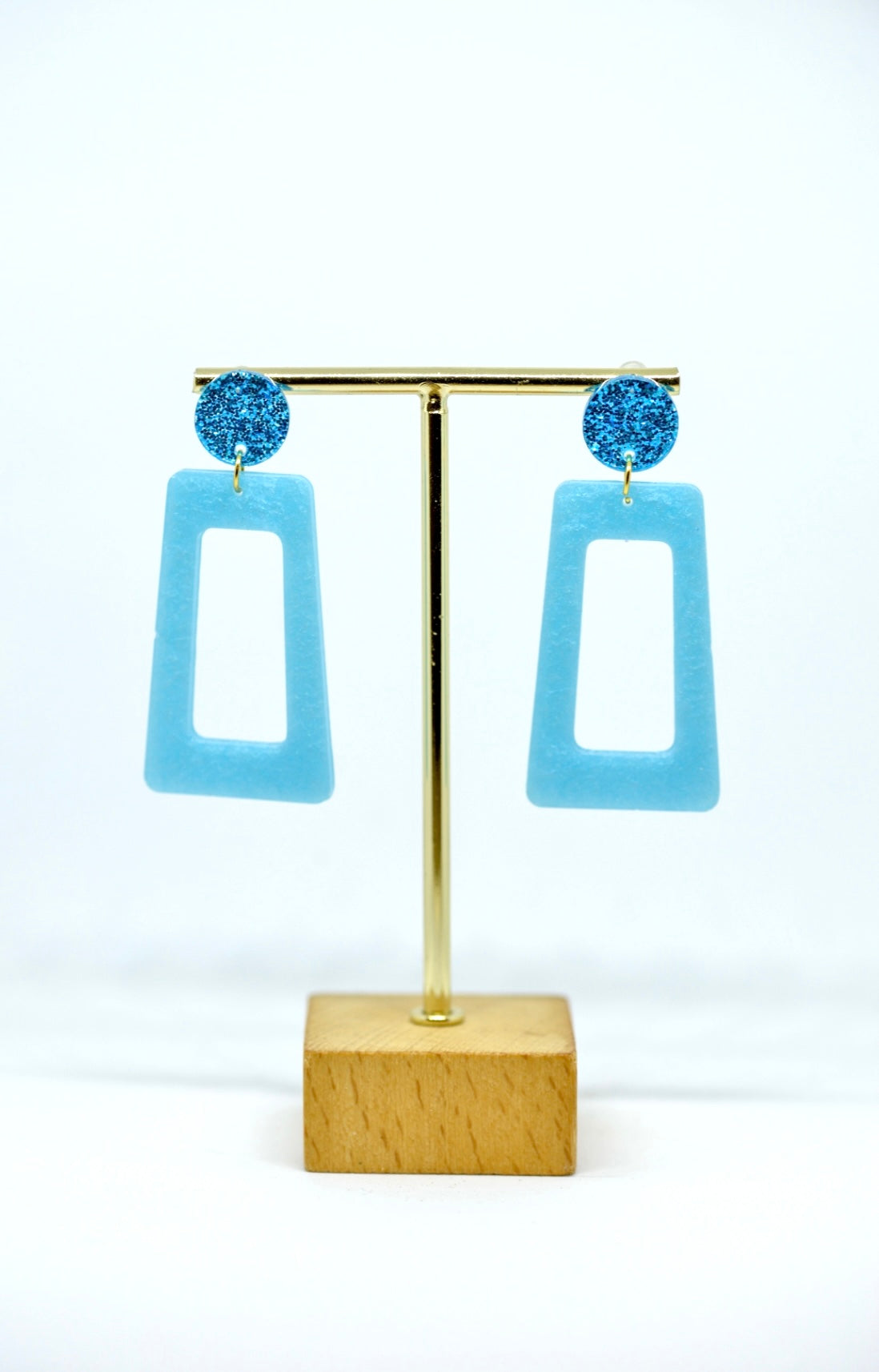 Boucles d'oreilles forme rectangulaire
