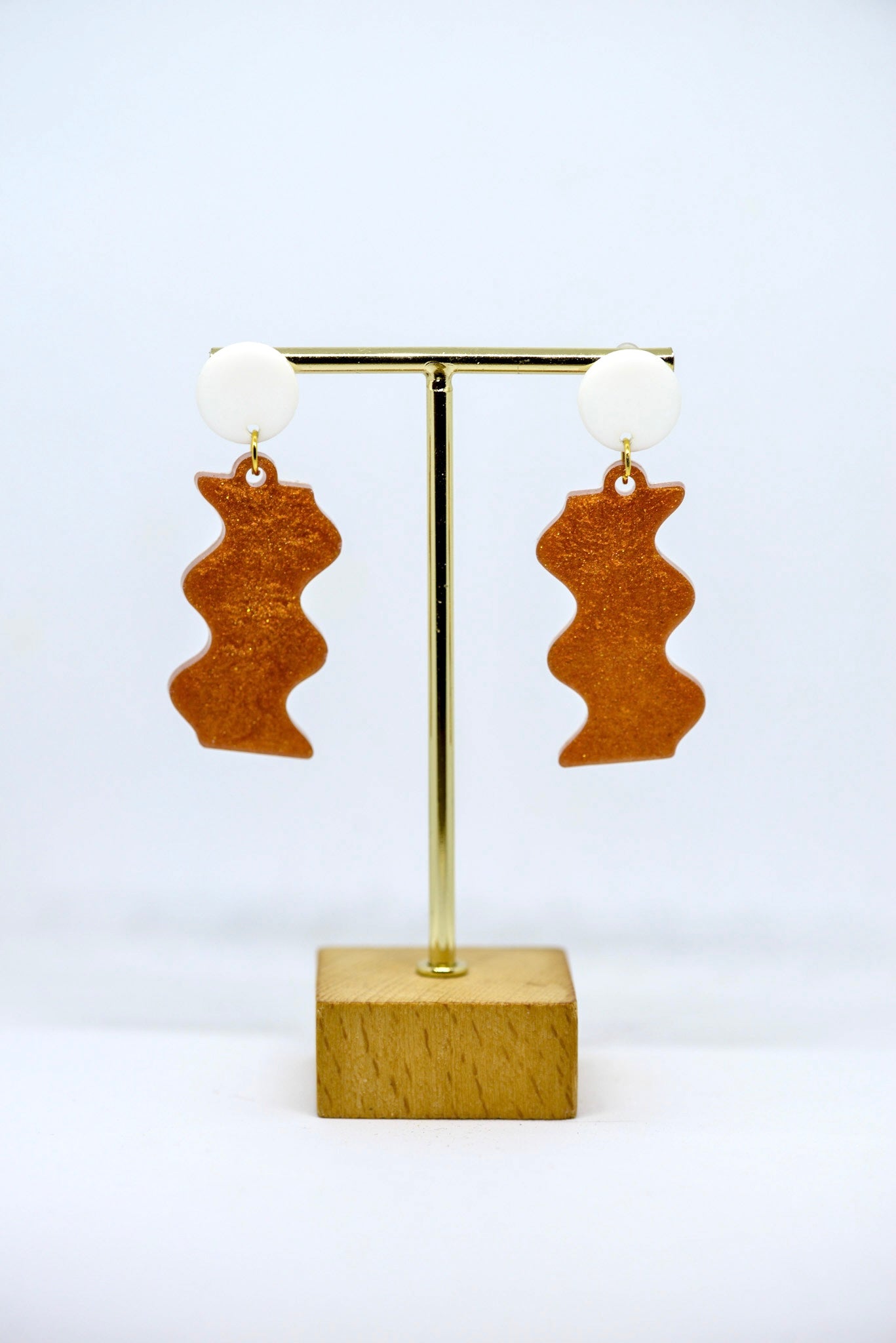 Boucles d'oreilles forme wavy