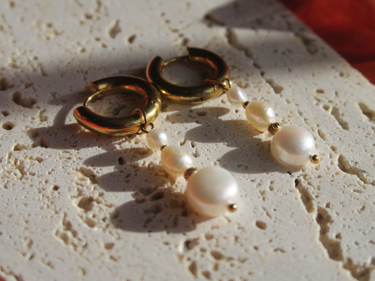 Boucles en perles d’eau douce