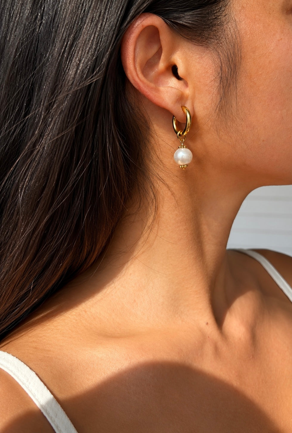 Boucles d'oreilles perles d'eau douce