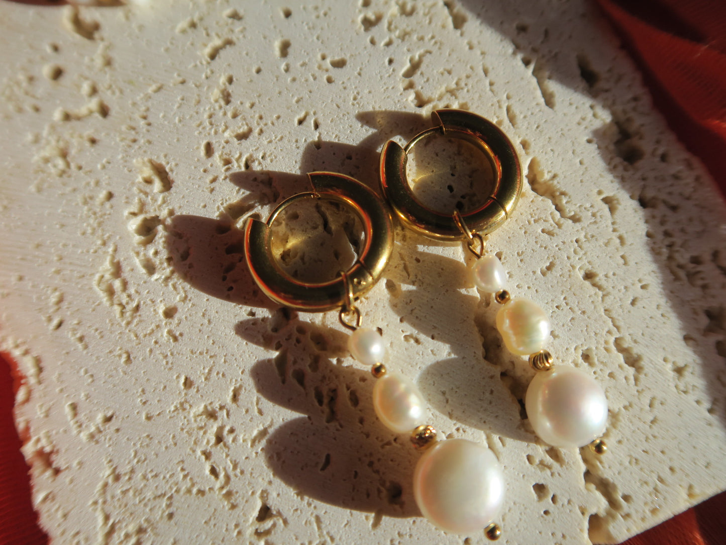 Boucles en perles d’eau douce