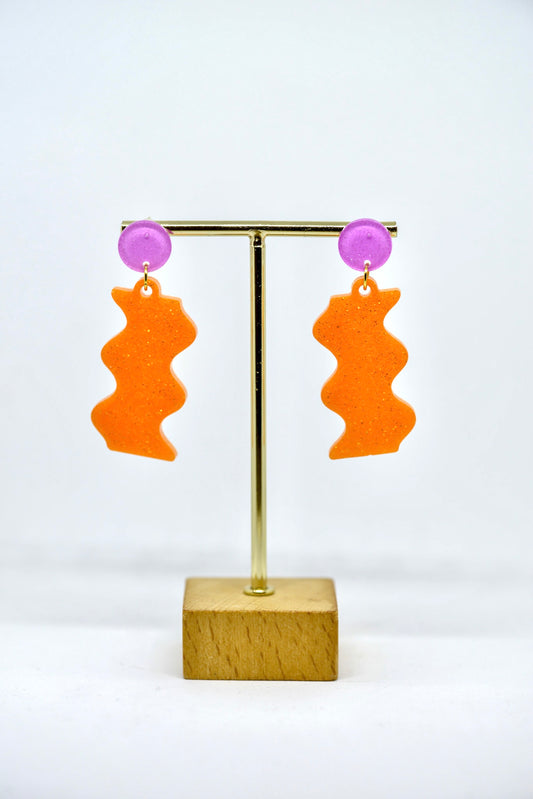 Boucles d'oreilles forme wavy
