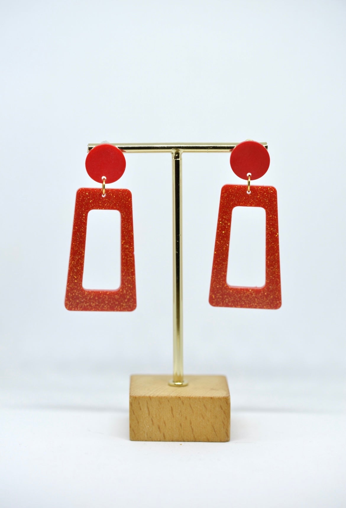 Boucles d'oreilles forme rectangulaire