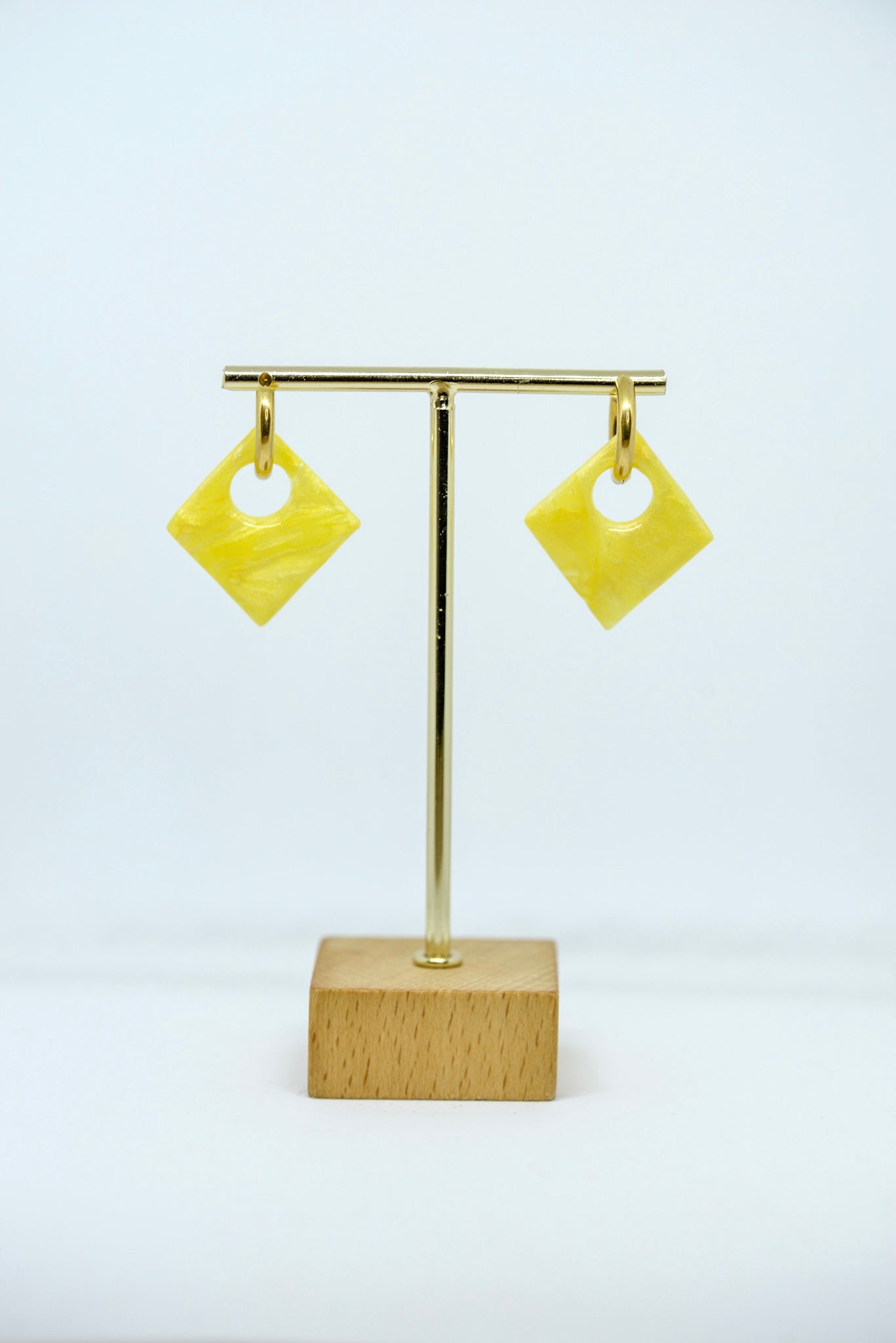 Boucles d’oreilles forme losanges