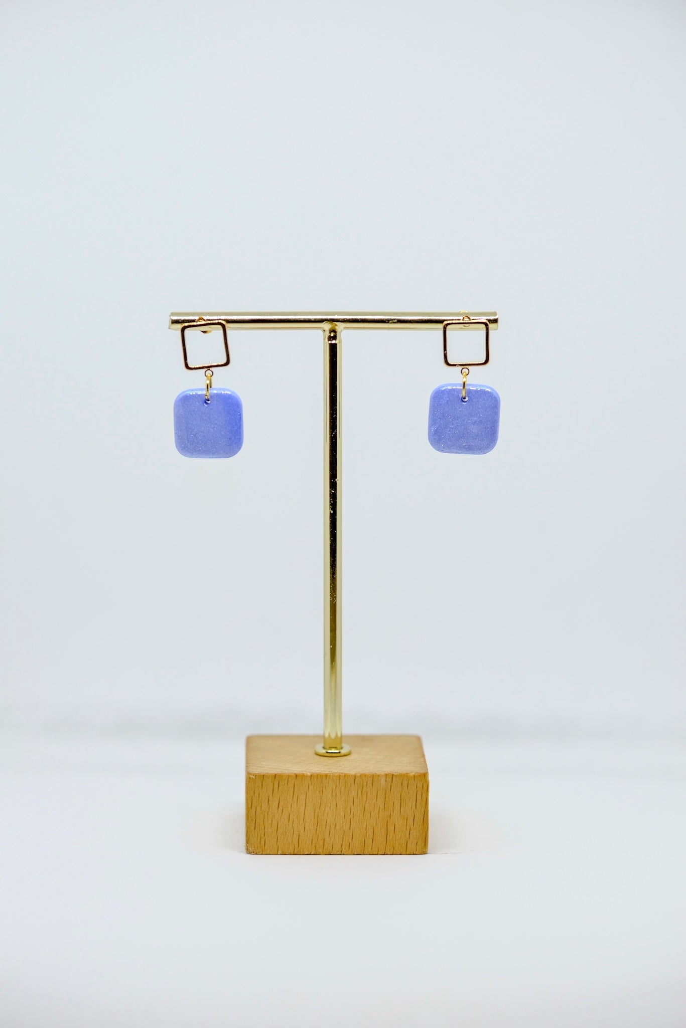 Boucles d'oreilles forme carré