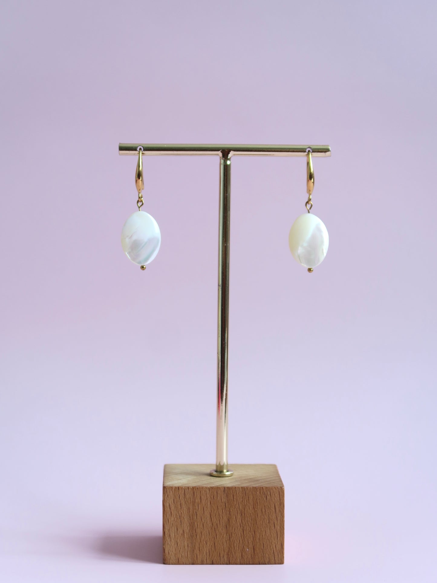 Boucles d'oreilles en nacre