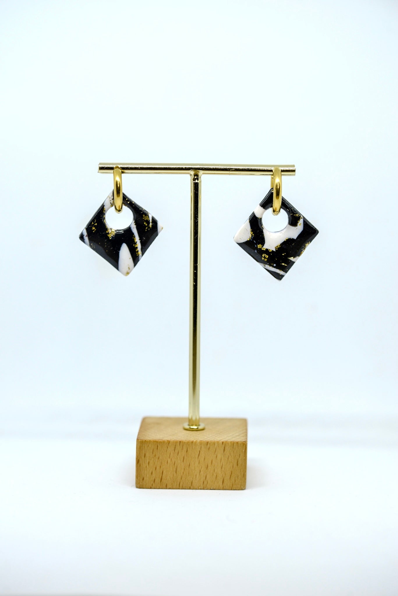 Boucles d’oreilles forme losanges