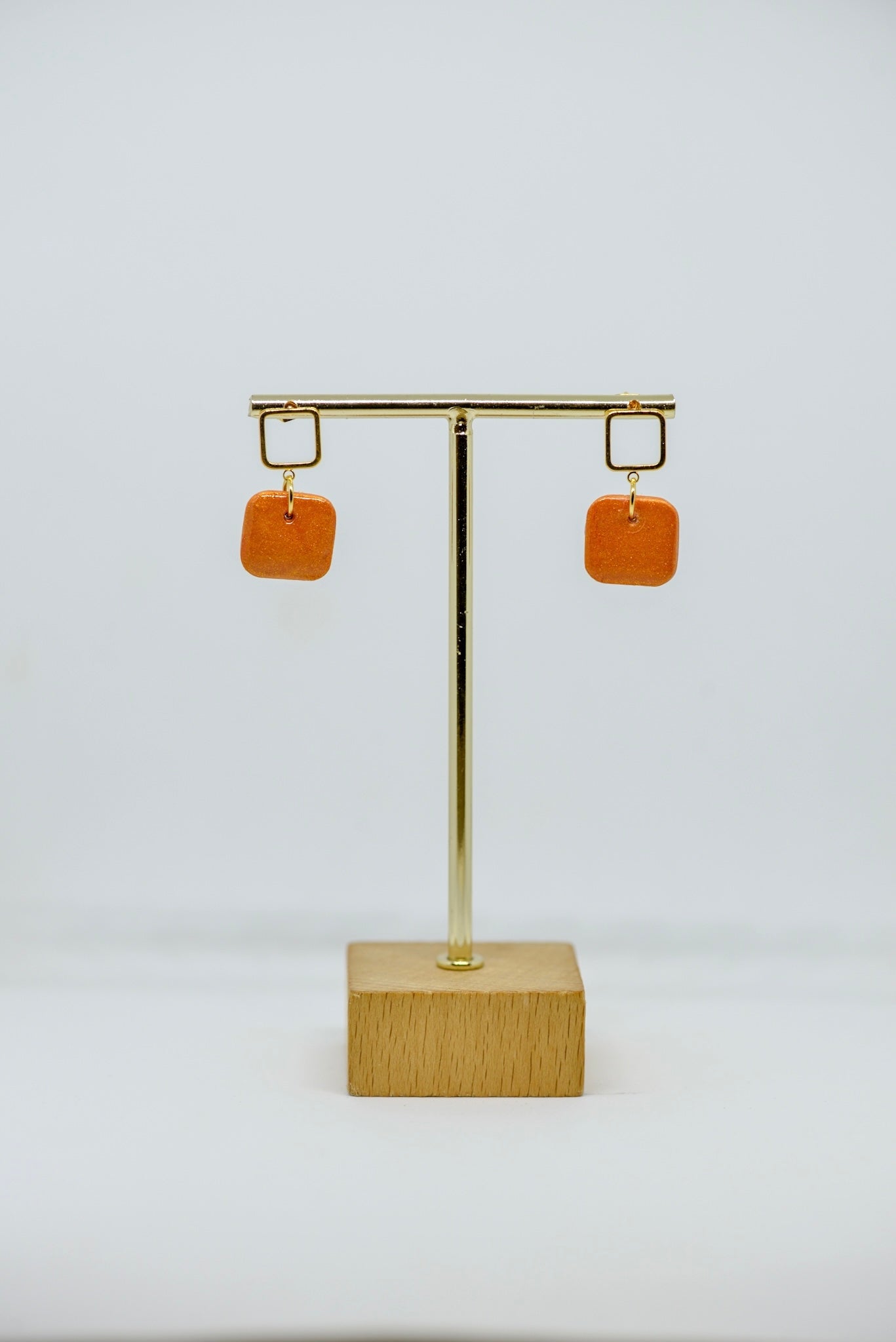 Boucles d'oreilles forme carré