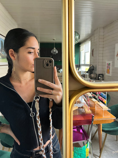 Boucles d’oreilles chaînes en pierres naturelles