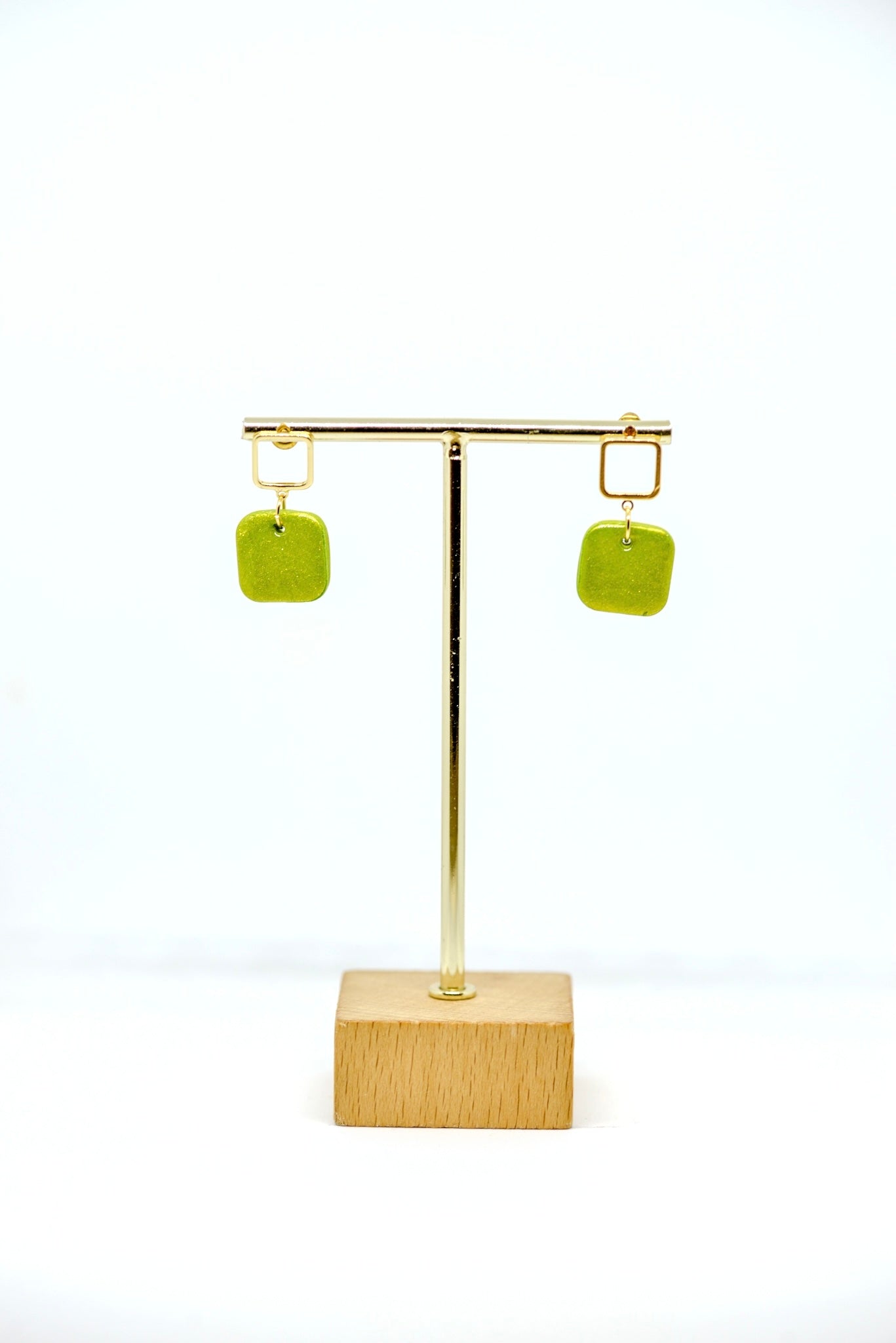 Boucles d'oreilles forme carré