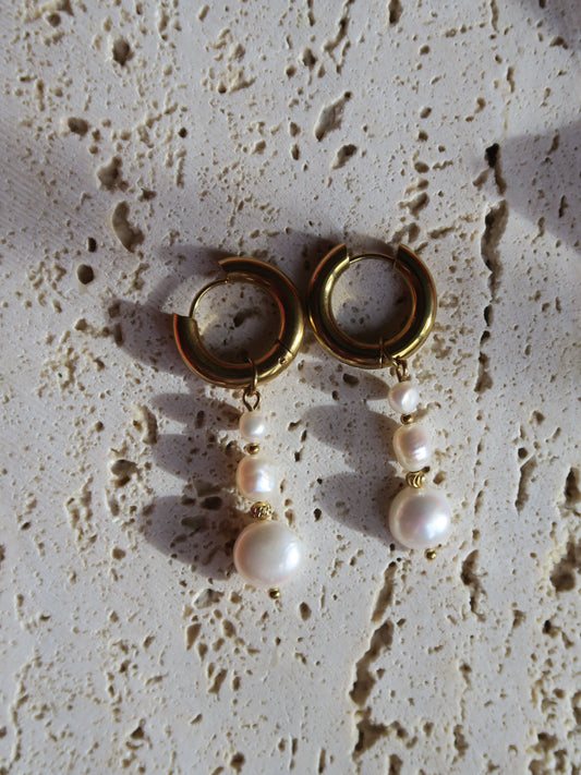 Boucles en perles d’eau douce