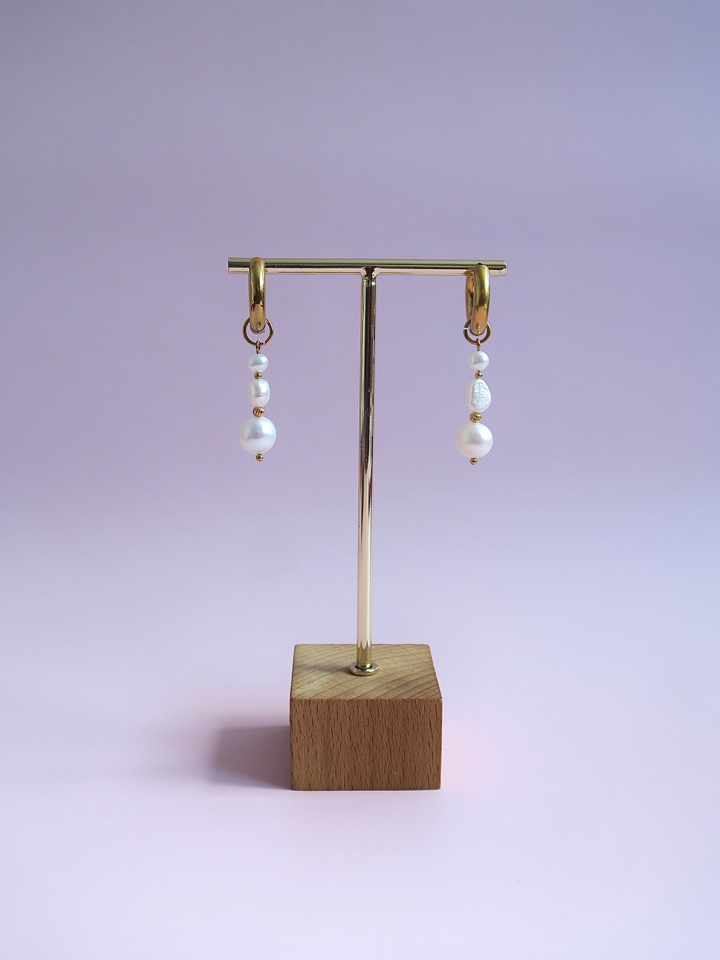 Boucles en perles d’eau douce