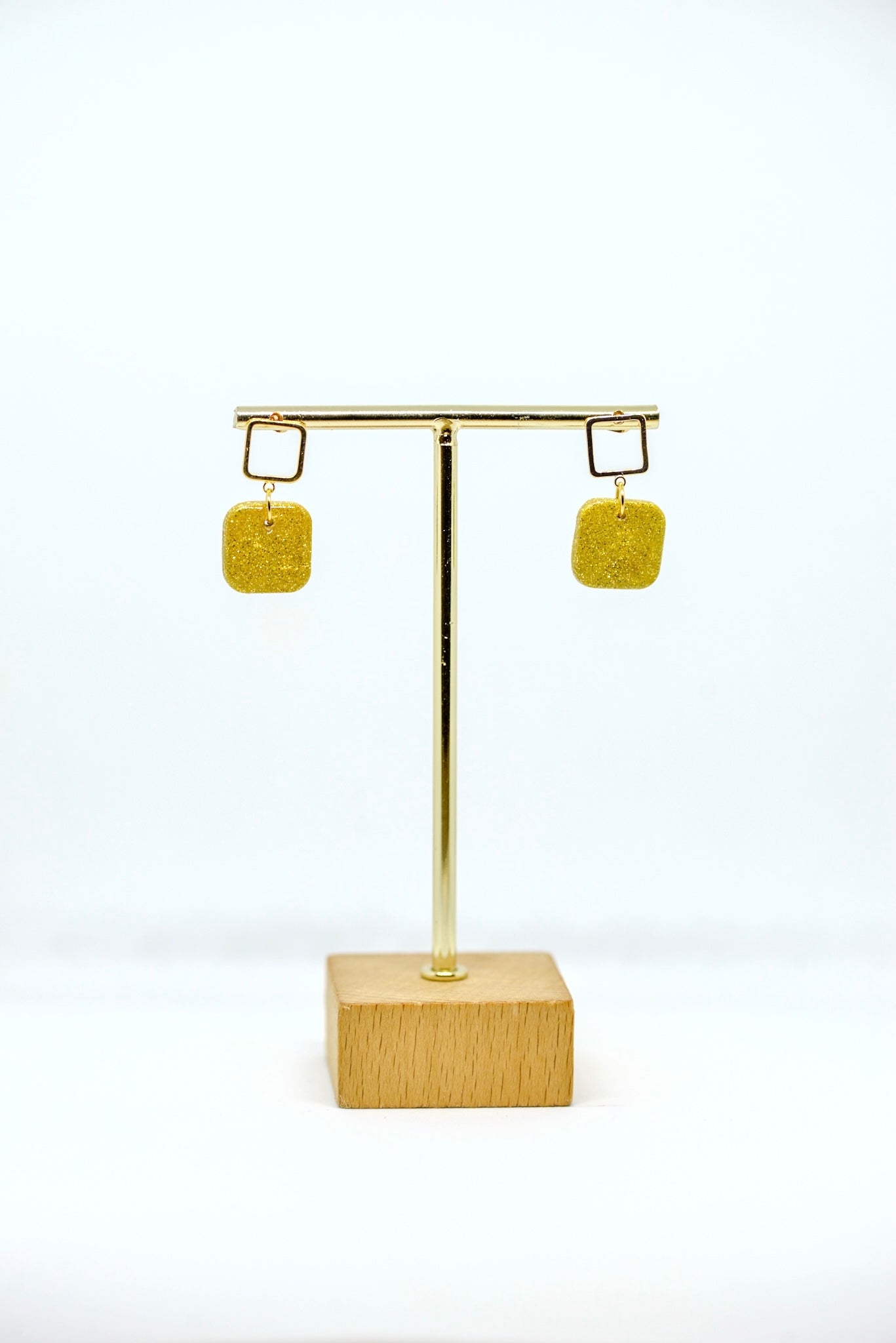 Boucles d'oreilles forme carré
