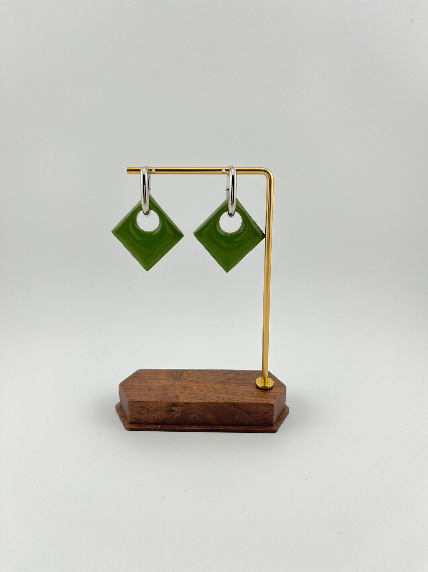 Boucles d’oreilles géométriques en argile polymère • Marrakech