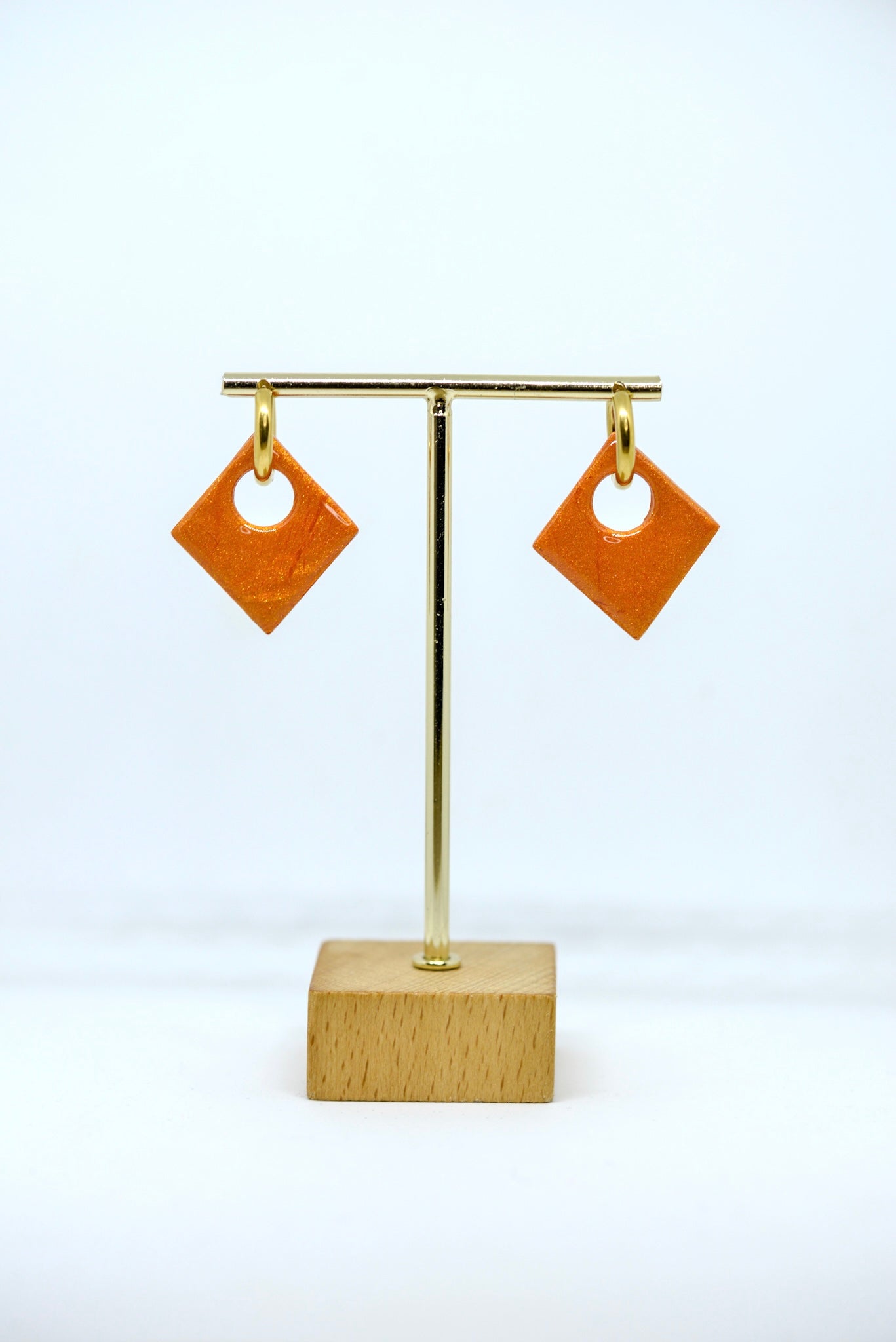 Boucles d’oreilles forme losanges