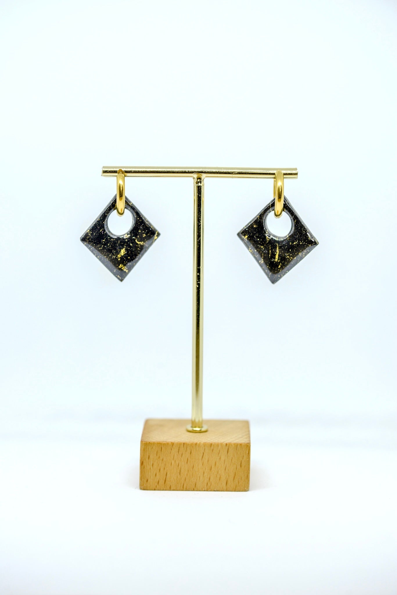 Boucles d’oreilles forme losanges