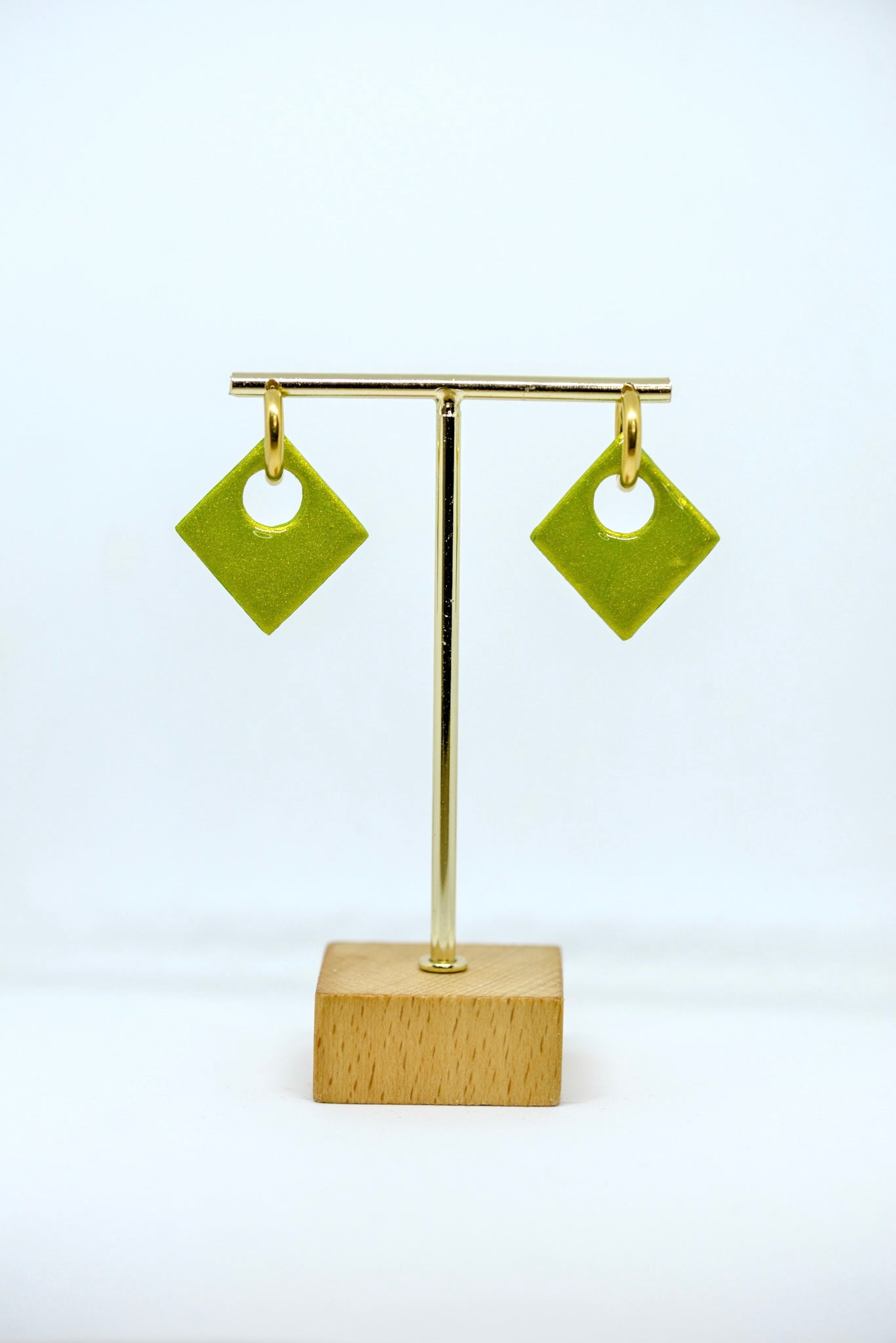 Boucles d’oreilles forme losanges