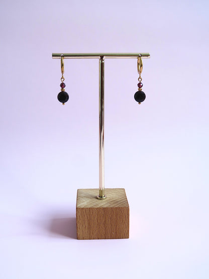 Boucles d’oreilles en pierres semi-précieuses